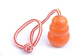 Orange Rubber Tug-n-Pull
