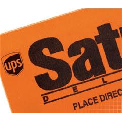 UPS Saturday <BR> Delivery <BR>